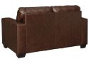 Genuine Leather 2 Seater Brown Sofa - Coburg - Floor Stock