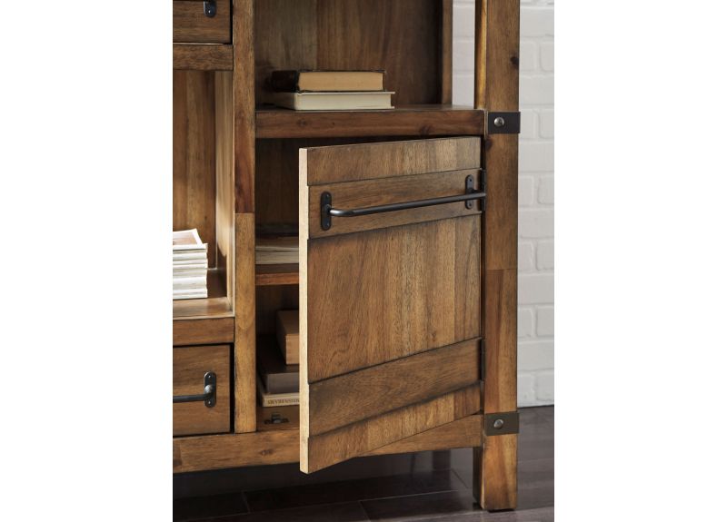 Eltham Wooden Display Cabinet with Storage and Drawers