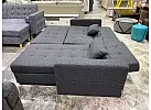 Reversible Sofa Bed with Storage Chaise and Ottoman - Prahran 3 Seater Fabric