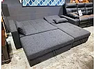 Reversible Sofa Bed with Storage Chaise and Ottoman - Prahran 3 Seater Fabric