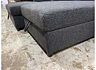 Reversible Sofa Bed with Storage Chaise and Ottoman - Prahran 3 Seater Fabric