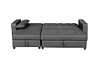 Reversible Sofa Bed with Storage Chaise and Ottoman - Prahran 3 Seater Fabric