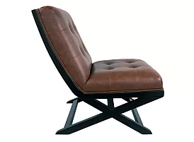 Monash Faux Leather Armless Chair