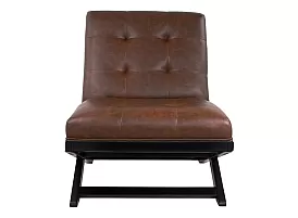 Monash Faux Leather Armless Chair