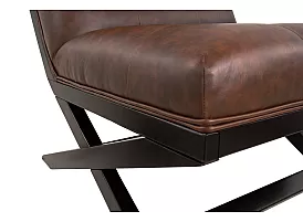 Monash Faux Leather Armless Chair