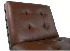 Monash Faux Leather Armless Chair