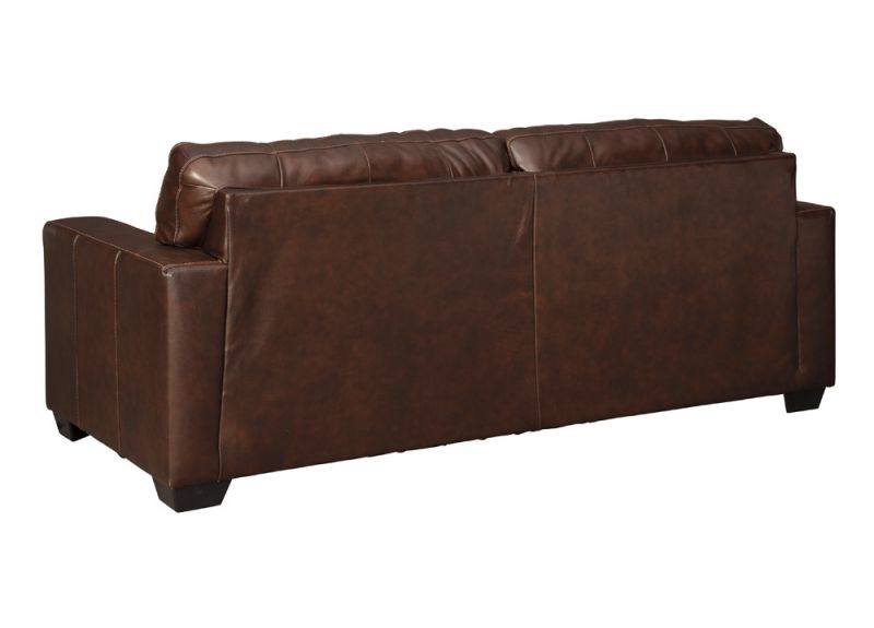 Coburg 3 Seater Brown Leather Sofa Bed, Genuine Leather Sleeper Sofa