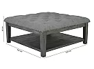 October Square Ottoman-Style Coffee Table with Storage