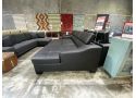 Venus 3 Seater Genuine Leather Double Sofa Bed with Storage Chaise and Adjustable Headrest