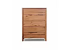 Brown Natural Marri Timber Queen Bed with Gas Lift and Storages - Alexandra