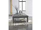 October Square Ottoman-Style Coffee Table with Storage