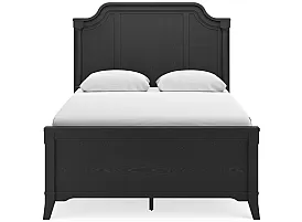 Wooden/ Timber King Size Mid Century Bed Frame in Black - Sydney