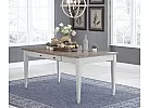 Wooden Rectangular Dining Table with Drawers and Lift Top Storage - Derby