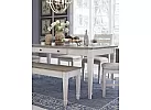 Wooden Rectangular Dining Table with Drawers and Lift Top Storage - Derby