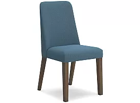 Retro Inspired Fabric Upholstered Wooden Dining Chair - Jarklin