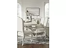 Extendable White Dining Table with Removable Leaf (6 to 10 Seaters) - Galga