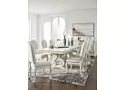 Extendable White Dining Table with Removable Leaf (6 to 10 Seaters) - Galga