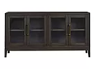 Wooden Dining Buffet with 2 Glass Double Doors - Allora