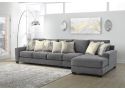 Abraham 7 Seater Modular Fabric Lounge Suite with Chaise