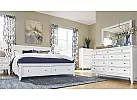 Black/ White Wooden Queen Sleigh Storage Bed Frame in Minimalist Style - Anthony