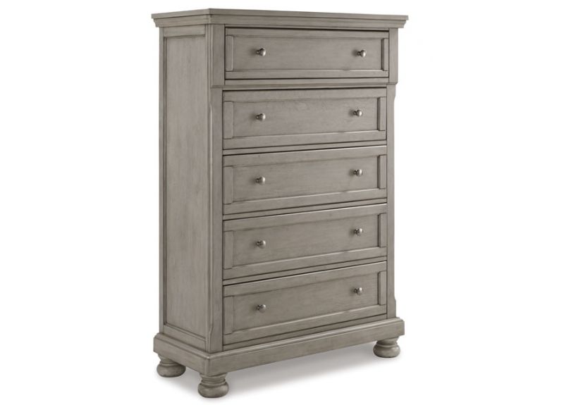 Traditional Chest of Drawers with 5 Drawers - Leeman