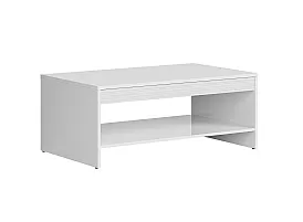 Surrey Glossy White Coffee Table with Shelf