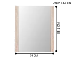 Kaspian Large Wall Mirror 74 x 88.1 cm