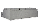 4 Seater U-Shaped Modular Fabric Lounge Suite with Double Chaises and Storage Ottoman - Camberwell