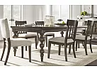 Wooden Rectangular Extendable Dining Set (6-8 Seaters) with 2 Fabric Dining Chairs, 4 Wooden Dining Chairs - Villawood