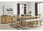 Brown Wooden Extension Rectangle Kitchen Island (6 to 10 Seaters) - Harman