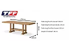 Brown Wooden Extension Rectangle Kitchen Island (6 to 10 Seaters) - Harman