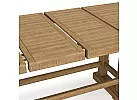 Brown Wooden Extension Rectangle Kitchen Island (6 to 10 Seaters) - Harman