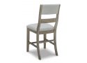 Wooden Bar Stool Chair with Fabric Upholstery- Macleod