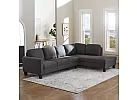 4 Seater L-Shaped Modular Fabric Lounge Suite with Chaise - Eastwood 