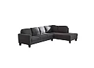 4 Seater L-Shaped Modular Fabric Lounge Suite with Chaise - Eastwood 