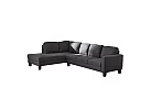 4 Seater L-Shaped Modular Fabric Lounge Suite with Chaise - Eastwood 