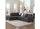 4 Seater L-Shaped Modular Fabric Lounge Suite with Chaise - Eastwood 