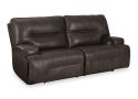 Electric 2 Seater Leather Recliner in Brown Colour - Falcon