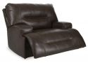 Electric Leather Recliner Oversized Armchair in Brown Colour - Falcon