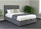 Grey Fabric Queen Size Gas Lift Bed with Storage - Gaven