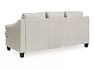 Genuine Leather 3 Seater Sofa in Coconut White/ Grey Colour - Calista