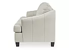 Genuine Leather 3 Seater Sofa in Coconut White/ Grey Colour - Calista