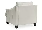 Genuine Leather Armchair 1 Seater in Coconut White/ Grey Colour - Calista