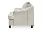 Genuine Leather Armchair 1 Seater in Coconut White/ Grey Colour - Calista