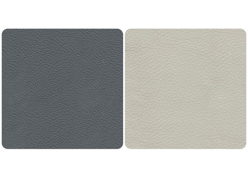 Genuine Leather 3 Seater Sofa in White/ Grey Colour - Calista