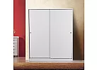 Black/ White Sliding 2 Door and 5 Drawers Modular Wardrobe - Milton