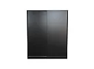 Black/ White Sliding 2 Door and 5 Drawers Modular Wardrobe - Milton