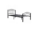 King Single Metal Bed Frame in Black with Sturdy and Fashionable Design - Cleveland