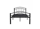 King Single Metal Bed Frame in Black with Sturdy and Fashionable Design - Cleveland