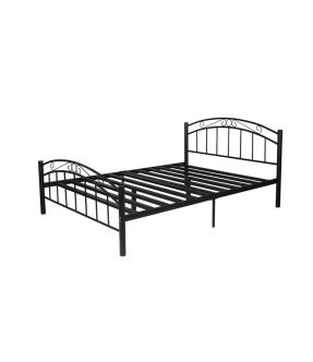 Double Size Metal Bed Frame in Black with Sturdy and Fashionable Design - Cleveland